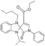 ETHYL 1-BUTYL-3-ISOPROPYL-1'-PHENYL-2'-THIOXO-1,1',2',3-TETRAHYDROSPIRO[BENZO[D]IMIDAZOLE-2,3'-PYRROLE]-4'-CARBOXYLATE CAS#: 885722-34-9