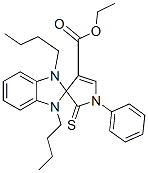 ETHYL 1,3-DIBUTYL-1'-PHENYL-2'-THIOXO-1,1',2',3-TETRAHYDROSPIRO[BENZO[D]IMIDAZOLE-2,3'-PYRROLE]-4'-CARBOXYLATE CAS#: 885722-30-5