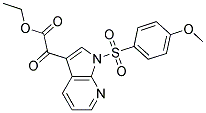ETHYL 2-(1-[(4-METHOXYPHENYL)SULFONYL]-1H-PYRROLO[2,3-B]PYRIDIN-3-YL)-2-OXOACETATE CAS#: 860612-17-5