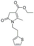 ETHYL 2-METHYL-5-OXO-1-[2-(2-THIENYL)ETHYL]-4,5-DIHYDRO-1H-PYRROLE-3-CARBOXYLATE CAS#: 885949-74-6