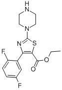 ETHYL 2-PIPERAZINE-4-(2,5-DIFLUORO)PHENYL THIAZOLE-5-CARBOXYLATE CAS#: 887267-68-7
