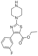 ETHYL 2-PIPERAZINE-4-(3-FLUORO)PHENYL THIAZOLE-5-CARBOXYLATE CAS#: 887267-69-8