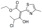 ETHYL (2Z)-4-CHLORO-3-HYDROXY-2-(4-METHYL-1,3-THIAZOL-2-YL)PENT-2-ENOATE CAS#: 863669-64-1