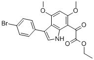 ETHYL [3-(4-BROMOPHENYL)-4,6-DIMETHOXY-1H-INDOL-7-YL]-OXO-ACETATE CAS#: 845548-50-7