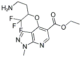 ETHYL 4-[3-AMINO-1-(TRIFLUOROMETHYL)PROPOXY]-1-METHYL-1H-PYRAZOLO[3,4-B]PYRIDINE-5-CARBOXYLATE CAS#: 860610-42-0