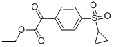 ETHYL (4-CYCLOPROPYLSULFONYLPHENYL)OXOACETATE CAS#: 876063-40-0