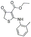 ETHYL 4-OXO-2-(2-TOLUIDINO)-4,5-DIHYDRO-3-THIOPHENECARBOXYLATE CAS#: 886360-76-5