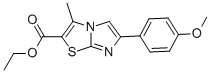 ETHYL 6-(4-METHOXYPHENYL)-3-METHYLIMIDAZO[2,1-B][1,3]THIAZOLE-2-CARBOXYLATE CAS#: 866135-85-5
