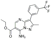 ETHYL 7-AMINO-2-METHYL-3-[3-(TRIFLUOROMETHYL)PHENYL]PYRAZOLO[1,5-A]PYRIMIDINE-6-CARBOXYLATE CAS#: 886762-57-8