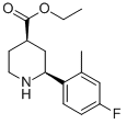 ETHYL CIS-2-(4-FLUORO-2-METHYLPHENYL)PIPERIDINE-4-CARBOXYLATE CAS#: 857357-08-5
