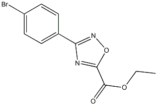Ethyl 3-(4-bromophenyl)-1,2,4-oxadiazole-5-carboxylate CAS#: 861146-12-5