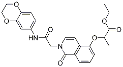 Ethyl2-[[2-[2-[(2,3-Dihydro-1,4-benzodioxin-6-yl)amino]-2-oxoethyl]-1,2-dihydro-1-oxo-5-isoquinolinyl]oxy]propanoate CAS#: 868224-64-0