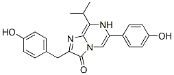 Imidazo[1,2-a]pyrazin-3(7H)-one,  6-(4-hydroxyphenyl)-2-[(4-hydroxyphenyl)methyl]-8-(1-methylethyl)- CAS#: 828939-94-2