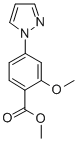 METHYL 2-METHOXY-4-(1H-PYRAZOL-1-YL)BENZOATE CAS#: 858523-28-1