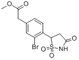 METHYL [3-BROMO-4-(1,1-DIOXIDO-3-OXOISOTHIAZOLIDIN-5-YL)PHENYL]ACETATE CAS#: 850318-47-7