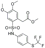 METHYL [4,5-DIMETHOXY-2-(4-TRIFLUOROMETHYLSULFANYL)-PHENYLSULFAMOYL PHENYL]-ACETATE CAS#: 886498-92-6