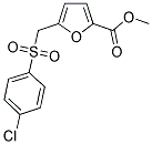 METHYL 5-(4-CHLORO-BENZENESULFONYLMETHYL)-FURAN-2-CARBOXYLATE CAS#: 886498-59-5