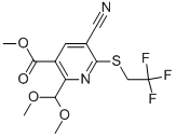 METHYL 5-CYANO-2-(DIMETHOXYMETHYL)-6-(2,2,2-TRIFLUOROETHYLTHIO)NICOTINATE CAS#: 864685-30-3