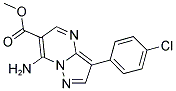 METHYL 7-AMINO-3-(4-CHLOROPHENYL)PYRAZOLO[1,5-A]PYRIMIDINE-6-CARBOXYLATE CAS#: 866049-89-0