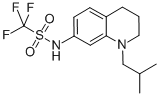 Methanesulfonamide, 1,1,1-trifluoro-N-[1,2,3,4-tetrahydro-1-(2-methylpropyl)-7-quinolinyl]- CAS#: 848080-35-3