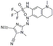 Methanesulfonamide,N-[6-[(4,5-dicyano-1-methyl-1H-imidazol-2-yl)azo]-1,2,3,4-tetrahydro-1-methyl-7-quinolinyl]-1,1,1-tri CAS#: 848080-39-7