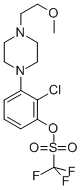 Methanesulfonic acid, 1,1,1-trifluoro-, 2-chloro-3-[4-(2-methoxyethyl)-1-piperazinyl]phenyl ester CAS#: 871356-24-0