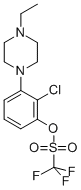 Methanesulfonic acid, 1,1,1-trifluoro-, 2-chloro-3-(4-ethyl-1-piperazinyl)phenyl ester CAS#: 871356-23-9