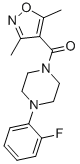 Methanone, (3,5-dimethyl-4-isoxazolyl)[4-(2-fluorophenyl)-1-piperazinyl]- CAS#: 849183-31-9