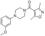 Methanone, (3,5-dimethyl-4-isoxazolyl)[4-(3-methoxyphenyl)-1-piperazinyl]- CAS#: 850215-28-0