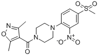 Methanone, (3,5-dimethyl-4-isoxazolyl)[4-[4-(methylsulfonyl)-2-nitrophenyl]-1-piperazinyl]- CAS#: 887351-05-5
