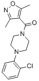 Methanone, [4-(2-chlorophenyl)-1-piperazinyl](3,5-dimethyl-4-isoxazolyl)- CAS#: 849478-04-2