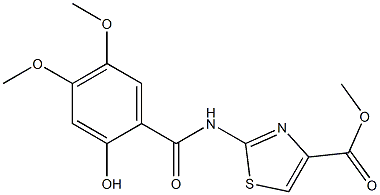 Methyl 2-(2-hydroxy-4,5-diMethoxybenzaMido)thiazole-4-carboxylate CAS#: 877997-99-4