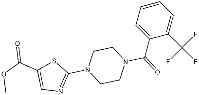 Methyl 2-(4-(2-(trifluoroMethyl)benzoyl)piperazin-1-yl)thiazole-5-carboxylate CAS#: 881384-32-3