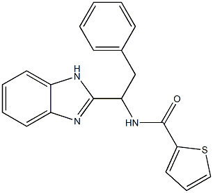 N-(1-(1H-benzo[d]imidazol-2-yl)-2-phenylethyl)thiophene-2-carboxamide CAS#: 874613-69-1