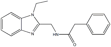 N-((1-ethyl-1H-benzo[d]imidazol-2-yl)methyl)-2-phenylacetamide CAS#: 878715-32-3