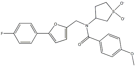 N-(1,1-dioxidotetrahydro-3-thienyl)-N-{[5-(4-fluorophenyl)-2-furyl]methyl}-4-methoxybenzamide CAS#: 879570-33-9