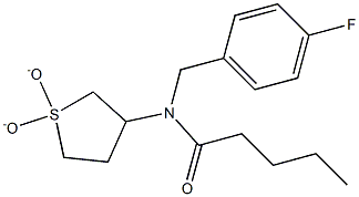 N-(1,1-dioxidotetrahydrothiophen-3-yl)-N-(4-fluorobenzyl)pentanamide CAS#: 847164-20-9