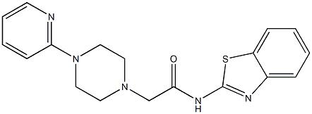 N-(1,3-benzothiazol-2-yl)-2-[4-(2-pyridinyl)-1-piperazinyl]acetamide CAS#: 879064-67-2