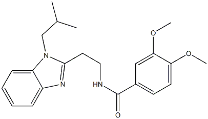 N-(2-(1-isobutyl-1H-benzo[d]imidazol-2-yl)ethyl)-3,4-dimethoxybenzamide CAS#: 850922-95-1