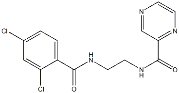 N-{2-[(2,4-dichlorobenzoyl)amino]ethyl}-2-pyrazinecarboxamide CAS#: 879029-51-3