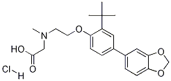 N-[2-[4-(1,3-Benzodioxol-5-yl)-2-(1,1-dimethylethyl)phenoxy]ethyl]-N-methylglycinehydrochloride CAS#: 868265-28-5