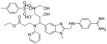 N-[[2-[[[4-(Aminoiminomethyl)phenyl]amino]methyl]-1-methyl-1H-benzimidazol-5-yl]arbonyl]-N-2-pyridinyl-beta-alanine ethyl ester 4-methylbenzenesulfonate CAS#: 872728-85-3