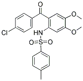 N-[2-(4-CHLORO-BENZOYL)-4,5-DIMETHOXY-PHENYL]-4-METHYL-BENZENESULFONAMIDE CAS#: 886493-87-4