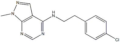 N-[2-(4-chlorophenyl)ethyl]-1-methyl-1H-pyrazolo[3,4-d]pyrimidin-4-amine CAS#: 869073-13-2