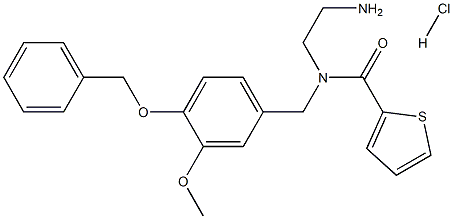 N-(2-Aminoethyl)-N-[[3-methoxy-4-(phenylmethoxy)phenyl]methyl]-2-thiophenecarboxamide hydrochloride CAS#: 883976-12-3