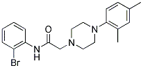 N-(2-BROMOPHENYL)-2-[4-(2,4-DIMETHYLPHENYL)PIPERAZINO]ACETAMIDE CAS#: 882080-17-3
