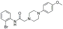 N-(2-BROMOPHENYL)-2-[4-(4-METHOXYPHENYL)PIPERAZINO]ACETAMIDE CAS#: 848249-65-0