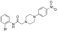 N-(2-BROMOPHENYL)-2-[4-(4-NITROPHENYL)PIPERAZINO]ACETAMIDE CAS#: 882080-27-5