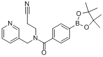 N-(2-CYANO-ETHYL)-N-PYRIDIN-3-YLMETHYL-4-(4,4,5,5-TETRAMETHYL-[1,3,2]DIOXABOROLAN-2-YL)-BENZAMIDE CAS#: 864759-44-4