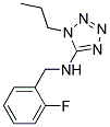 N-(2-FLUOROBENZYL)-1-PROPYL-1H-TETRAZOL-5-AMINE CAS#: 876897-37-9